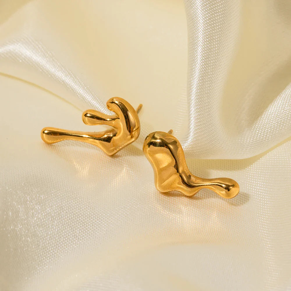 Dainty Melt Earrings