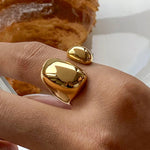 Load image into Gallery viewer, Chunky Rounded Open Square Ring
