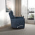 Luxury Midnight Blue Linen Recliner Chair for Elegant Living Spaces