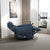 Luxury Midnight Blue Linen Recliner Chair for Elegant Living Spaces