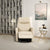 Luxury Ivory Leather Recliner Chair for Elegant Living Spaces