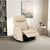 Luxury Ivory Leather Recliner Chair for Elegant Living Spaces