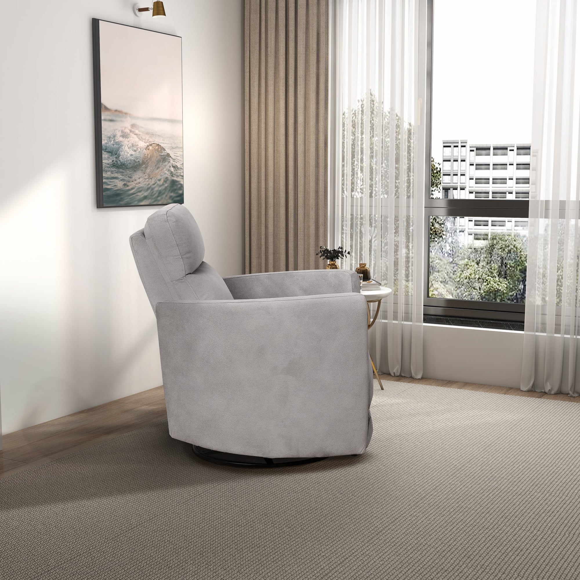 Luxury Linen Recliner Chair for Stylish Living Spaces