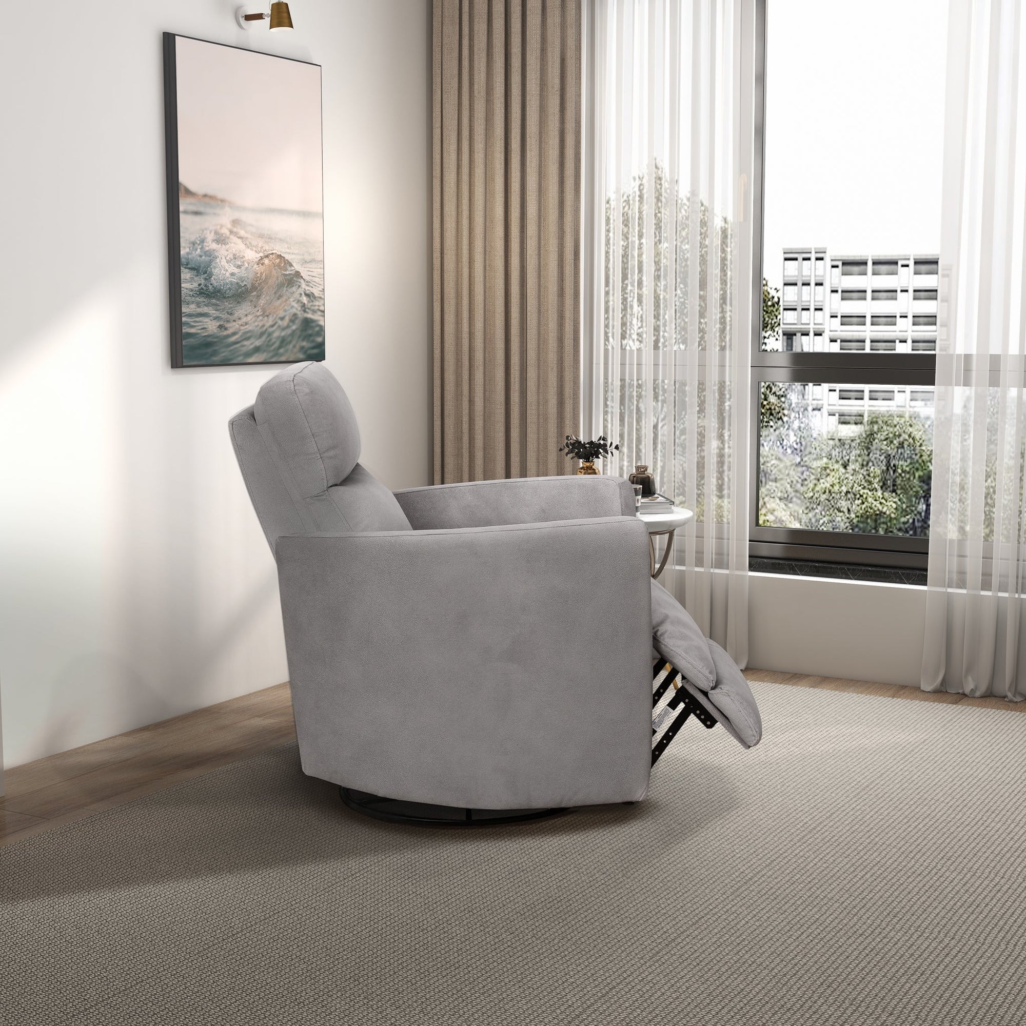 Luxury Linen Recliner Chair for Stylish Living Spaces