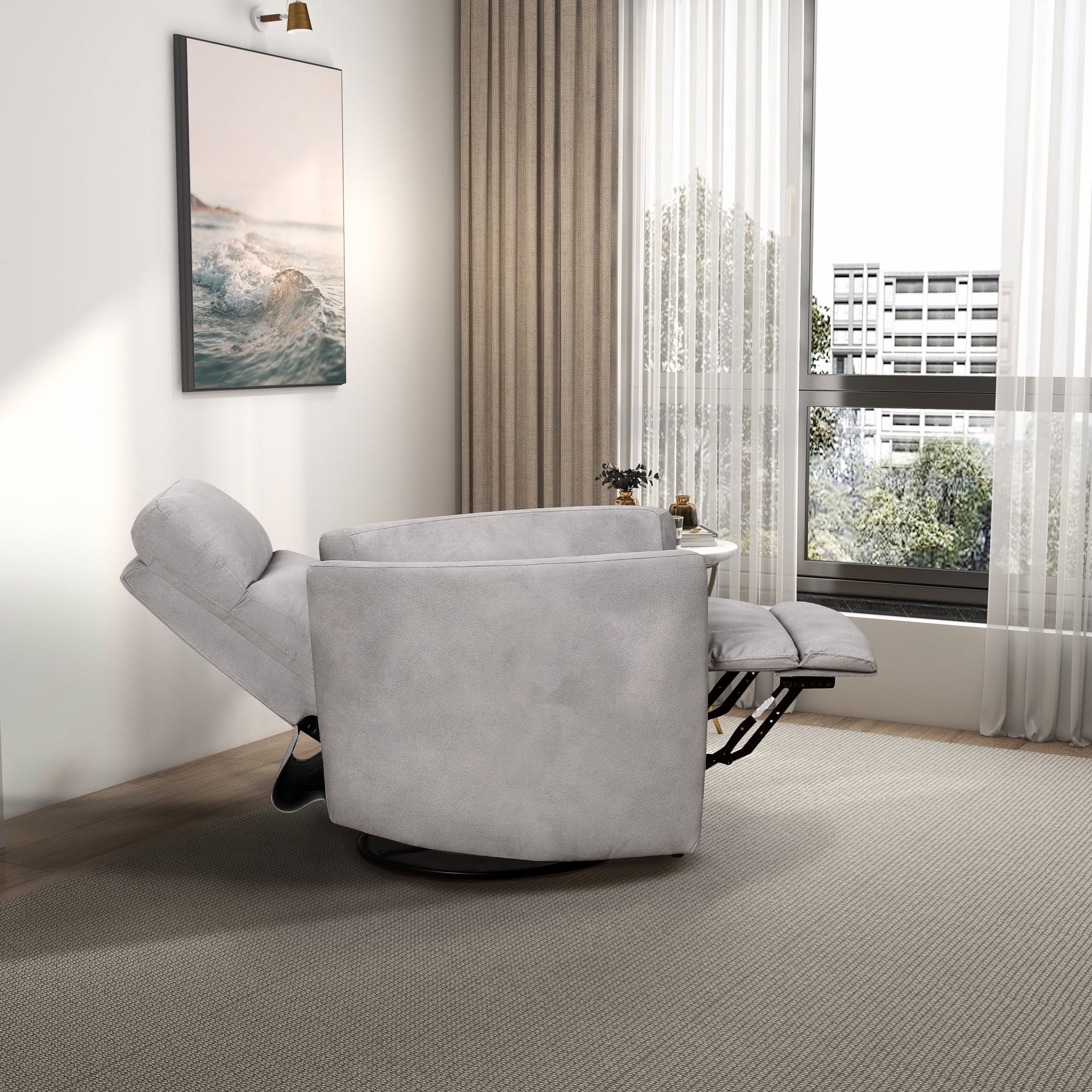 Luxury Linen Recliner Chair for Stylish Living Spaces