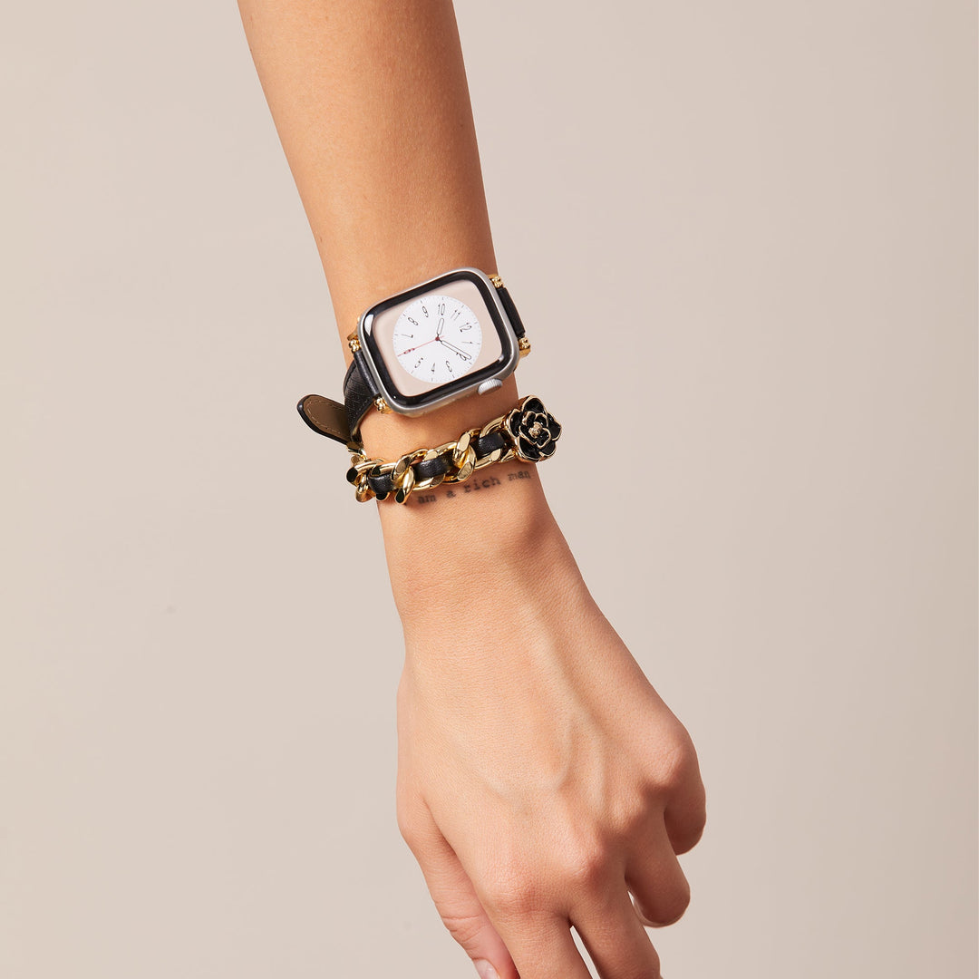 Sleek Floral Apple Watch Bands for Women