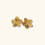Load image into Gallery viewer, Allysa Gold Floral Earrings
