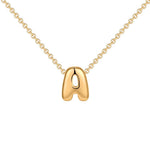 Load image into Gallery viewer, Dainty Bubble Letter Initial Necklace
