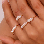 Load image into Gallery viewer, Dainty Pearl Beaded Ring
