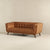 Ellis 84" Cognac Leather Sofa