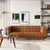 Ellis 84" Cognac Leather Sofa