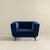 Luxury Dark Blue Velvet Lounge Chair for Elegant Living Spaces