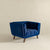 Luxury Dark Blue Velvet Lounge Chair for Elegant Living Spaces