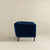 Luxury Dark Blue Velvet Lounge Chair for Elegant Living Spaces