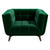 Luxury Dark Green Velvet Lounge Chair for Stylish Living Spaces