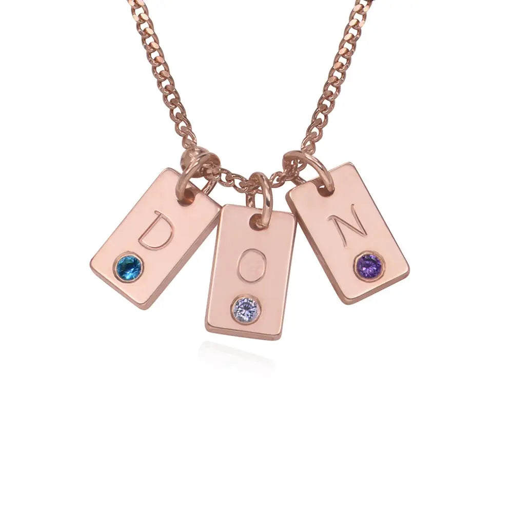 Timeless Birthstone & Initial Satellite Necklace