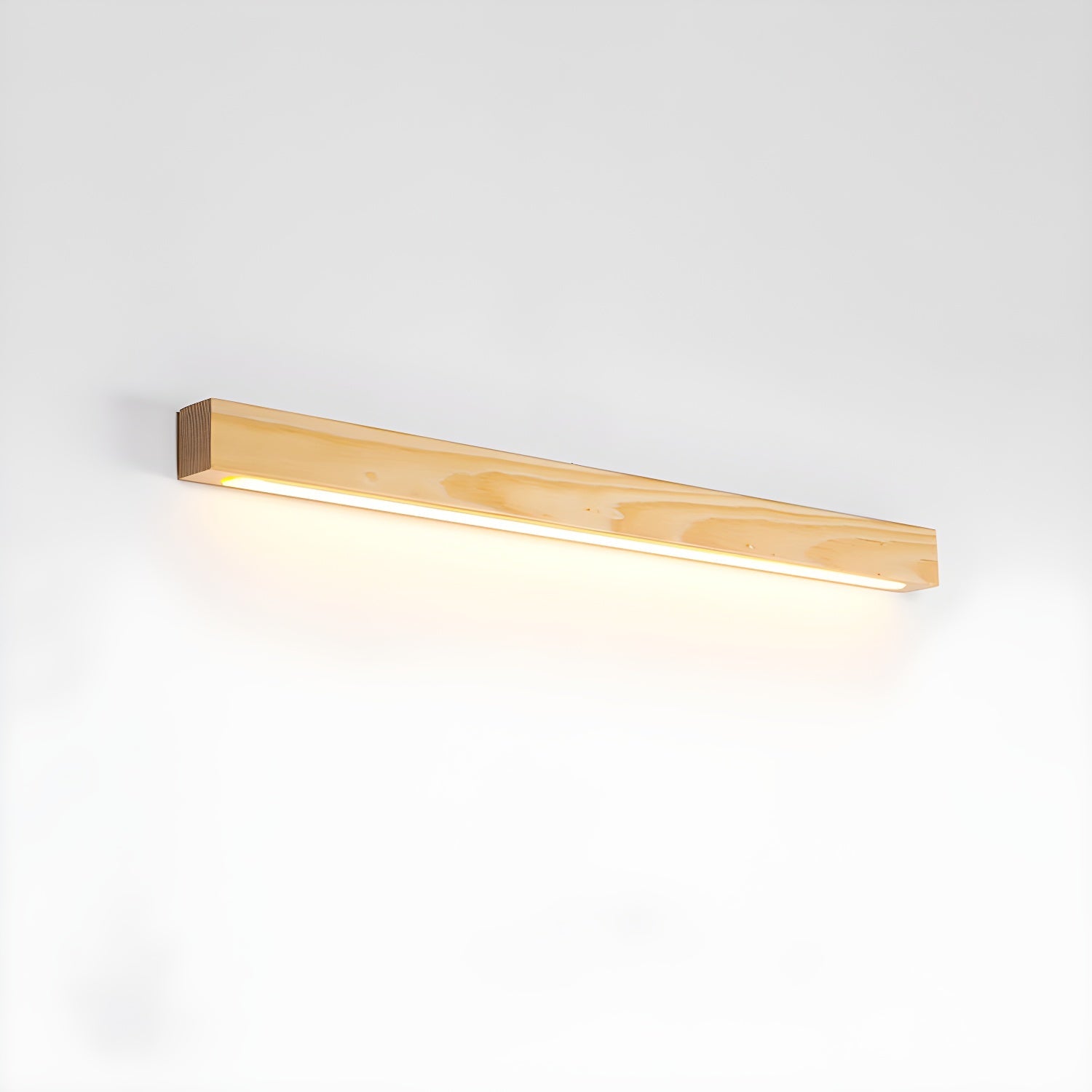 Slim Linear Wood Nordic Inspired Wall Light