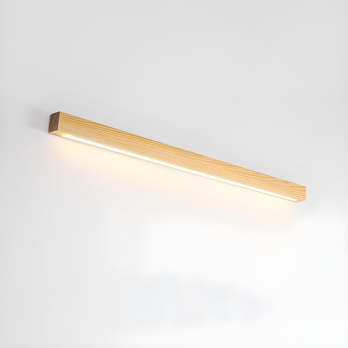 Slim Linear Wood Nordic Inspired Wall Light