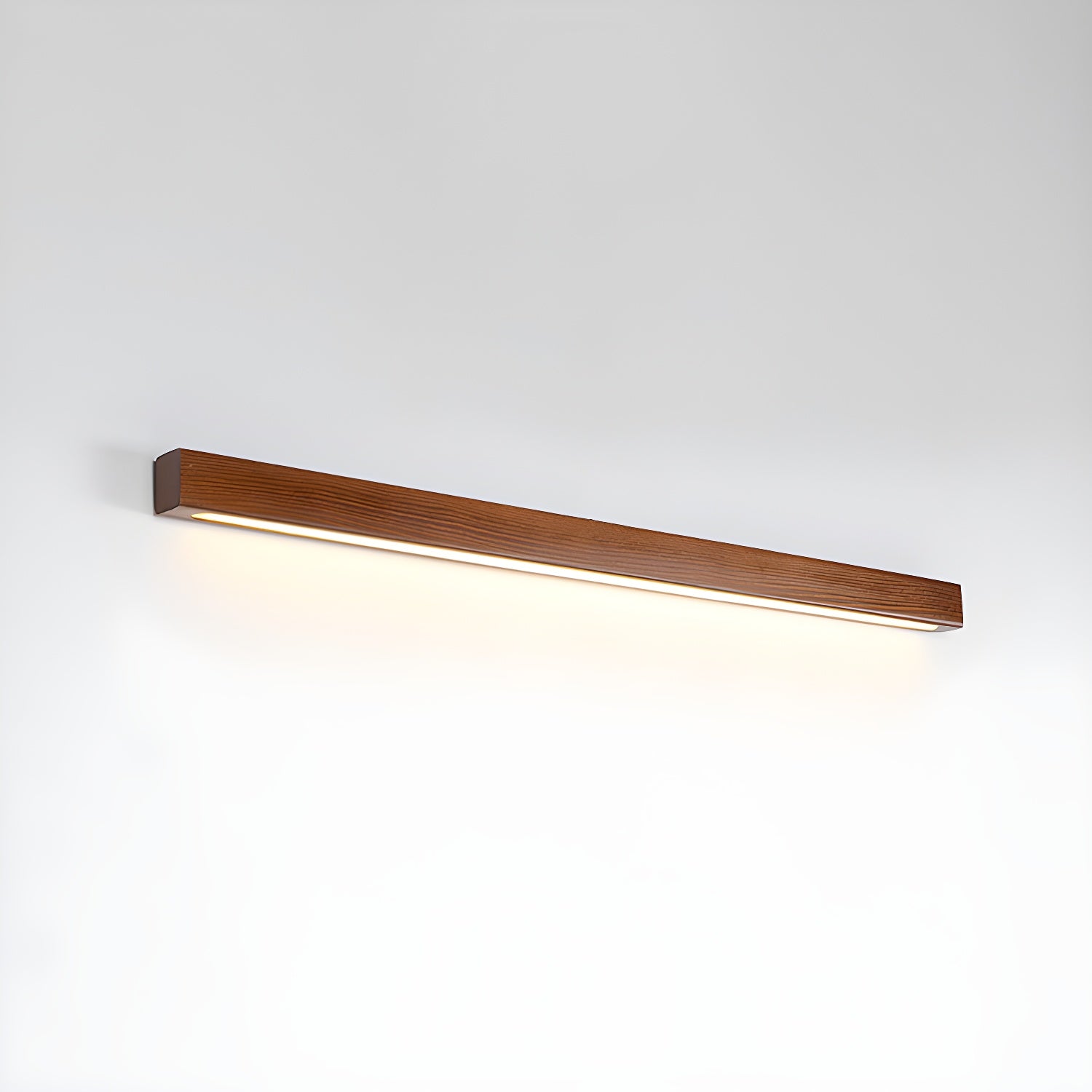 Slim Linear Wood Nordic Inspired Wall Light