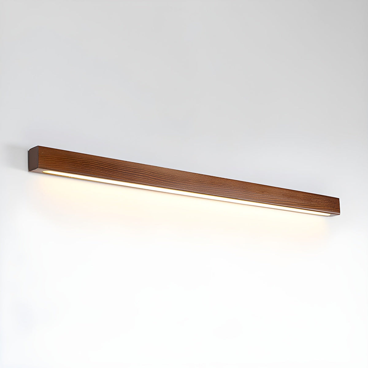 Slim Linear Wood Nordic Inspired Wall Light