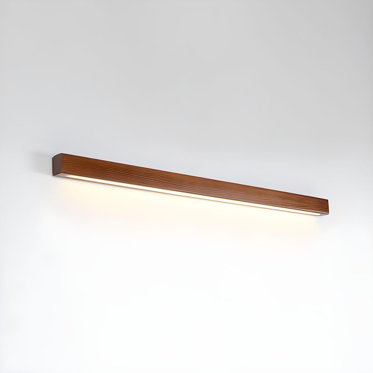 Slim Linear Wood Nordic Inspired Wall Light