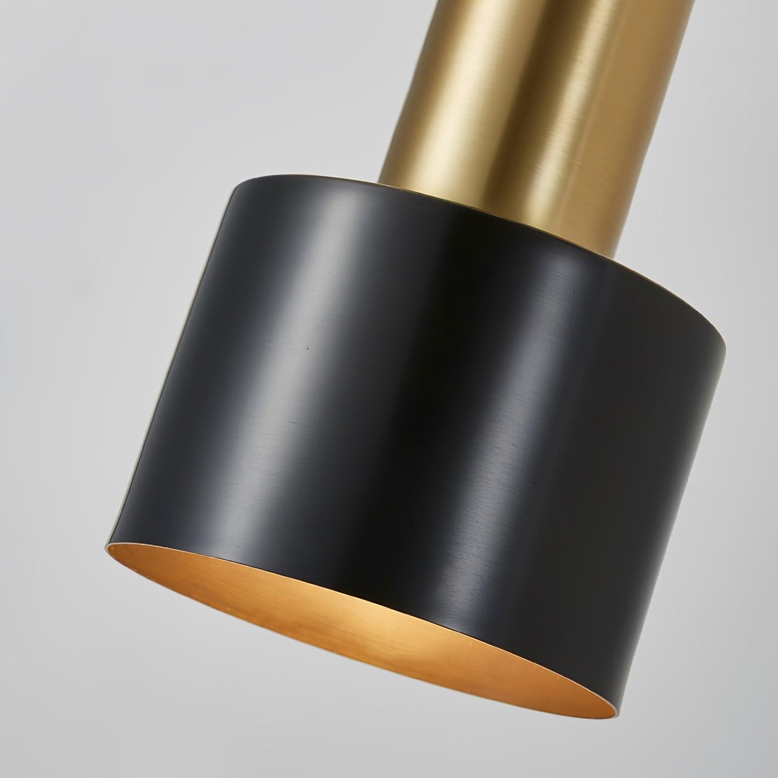 Square Black And Brass Finish Wall Sconce