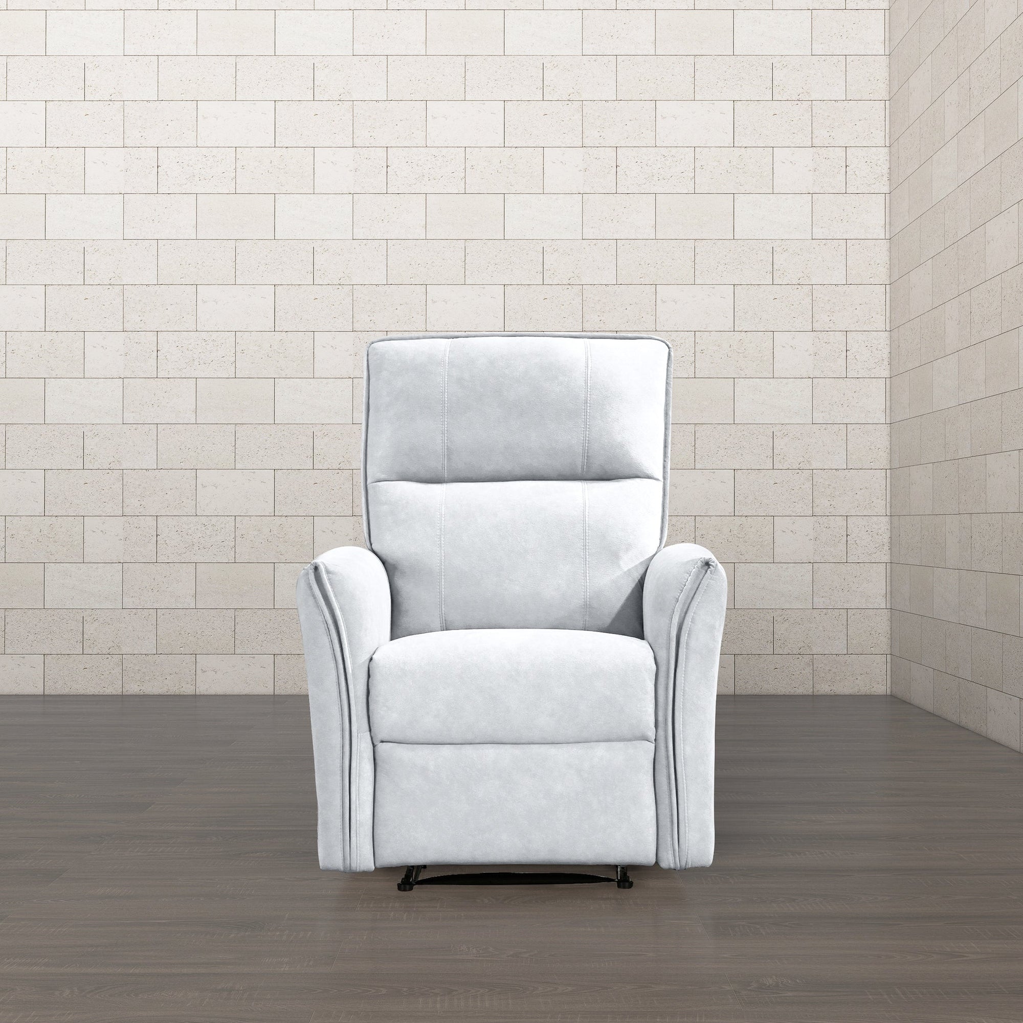 Luxury Grey Suede Recliner Chair for Elegant Living Spaces