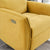 Luxury Dark Yellow Suede Recliner Chair for Cozy Living Spaces