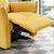 Luxury Dark Yellow Suede Recliner Chair for Cozy Living Spaces