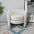 Elegant White Boucle Lounge Chair for Sophisticated Living Spaces