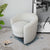 Elegant White Boucle Lounge Chair for Sophisticated Living Spaces