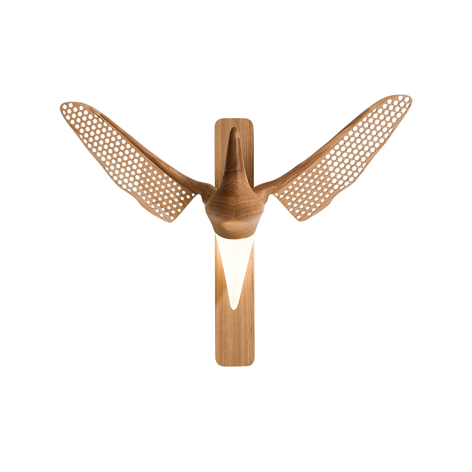 Wood Bird Sculptural Nordic Inspired Wall Light