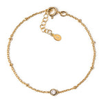 Load image into Gallery viewer, Hana Crystal Pearl Chain Bracelet
