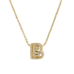Load image into Gallery viewer, Dazzling Diamond Initial Necklace
