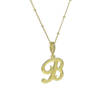Load image into Gallery viewer, Elegant Cursive Font Satellite Chain Initial Necklace
