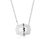 Load image into Gallery viewer, Dainty Belt Buckle Letter Initial Necklaces
