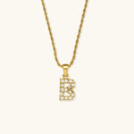 Load image into Gallery viewer, Maeve Diamond Initial Letter Necklace
