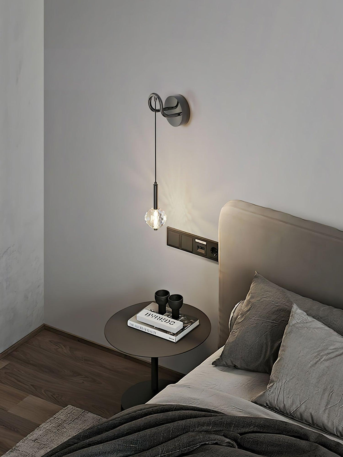 Orb Elegant Handblown Seeded Glass Wall Sconce