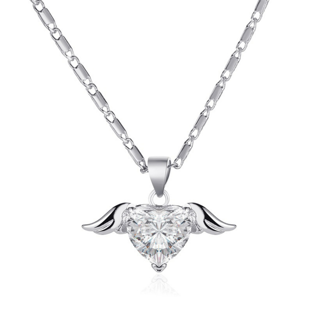 Love Wings Necklace Hearts & Wings Chain