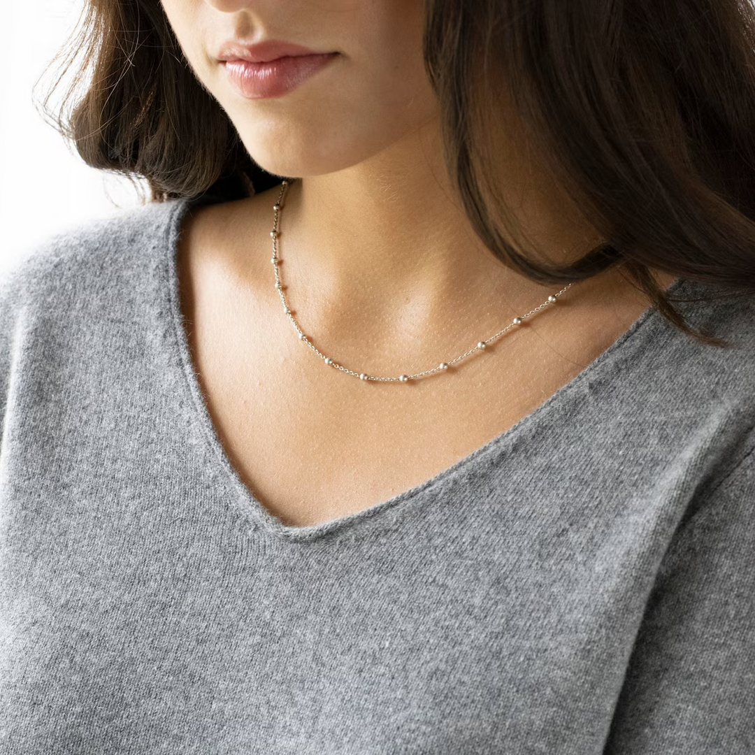 Satellite Choker Necklace Gold Luxury Chain