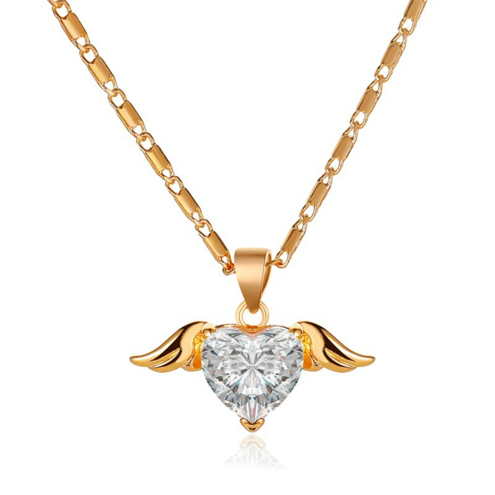 Love Wings Necklace Hearts & Wings Chain