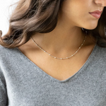 Load image into Gallery viewer, Satellite Choker Necklace Gold Luxury Chain
