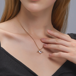 Load image into Gallery viewer, Love Wings Necklace Hearts &amp; Wings Chain
