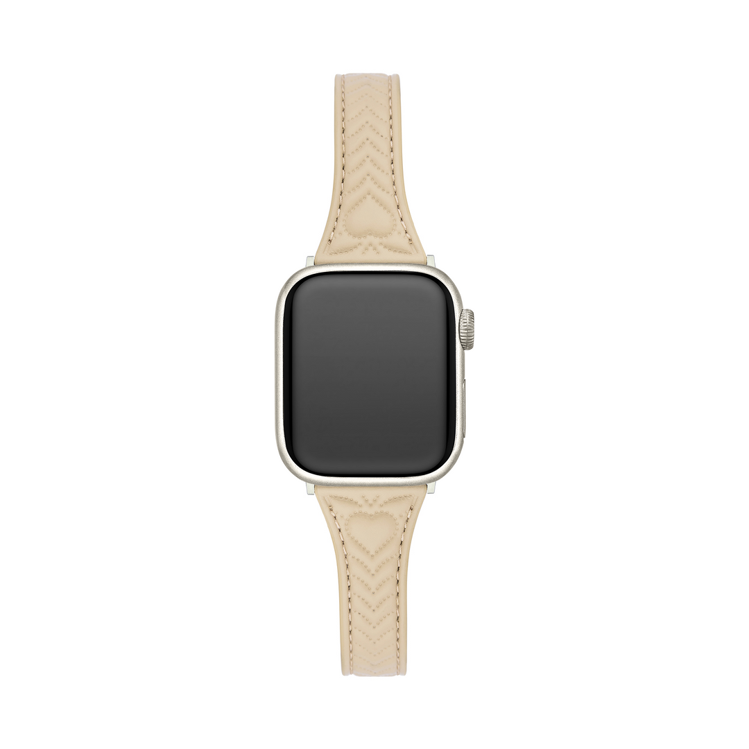 Dazzling Leather Stitched Apple Watch Bands for Women