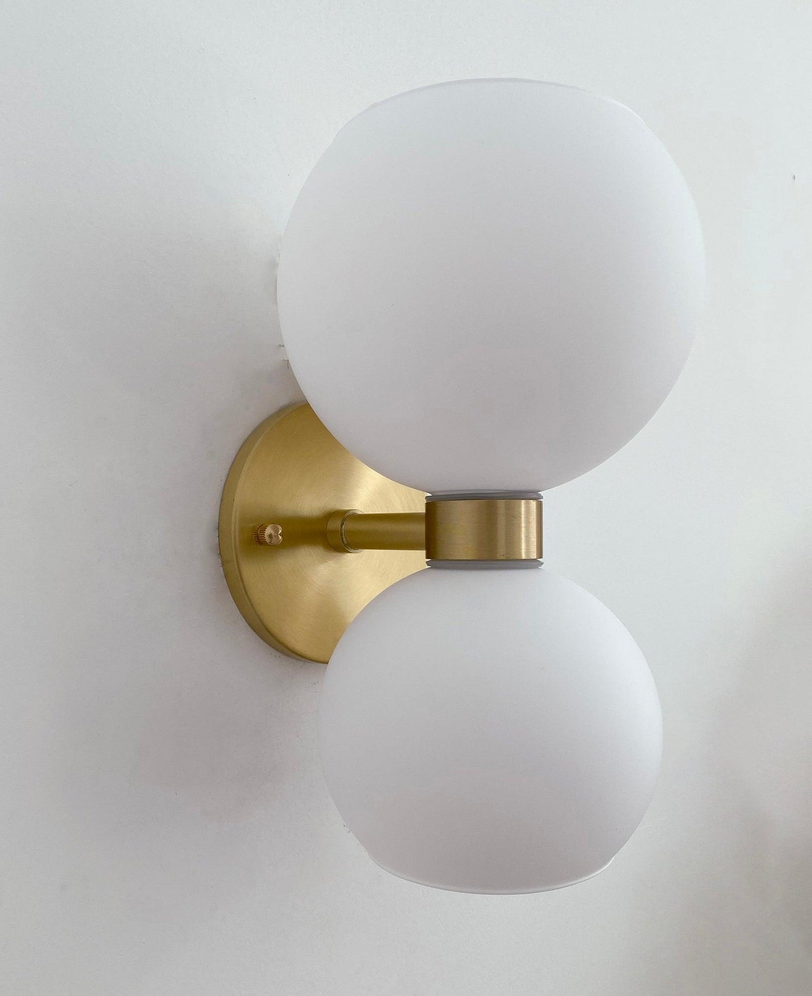 Round Opal Glass Nordic Inspired Wall Sconce
