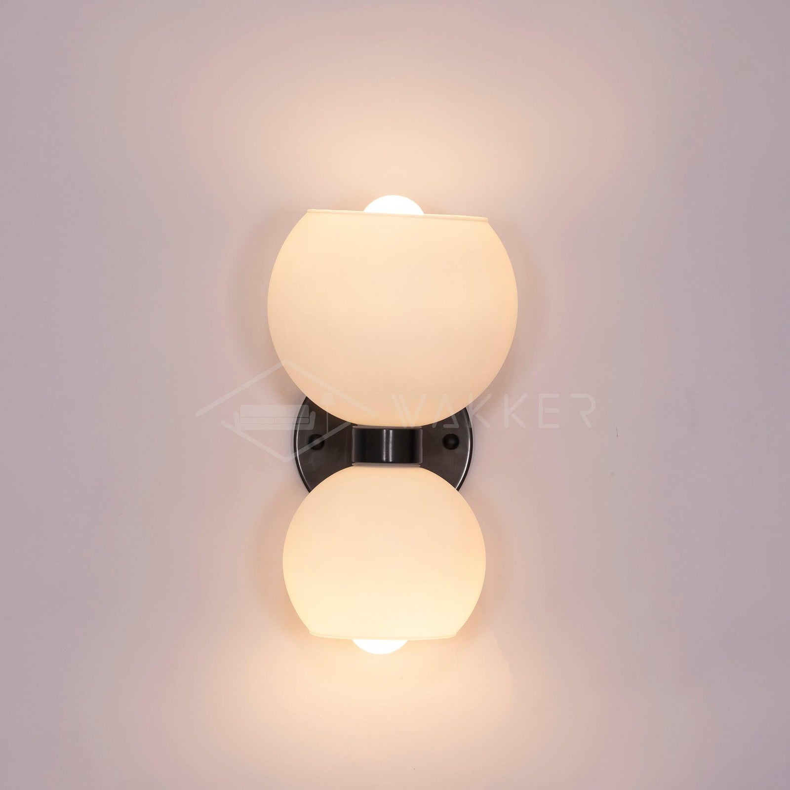 Round Opal Glass Nordic Inspired Wall Sconce