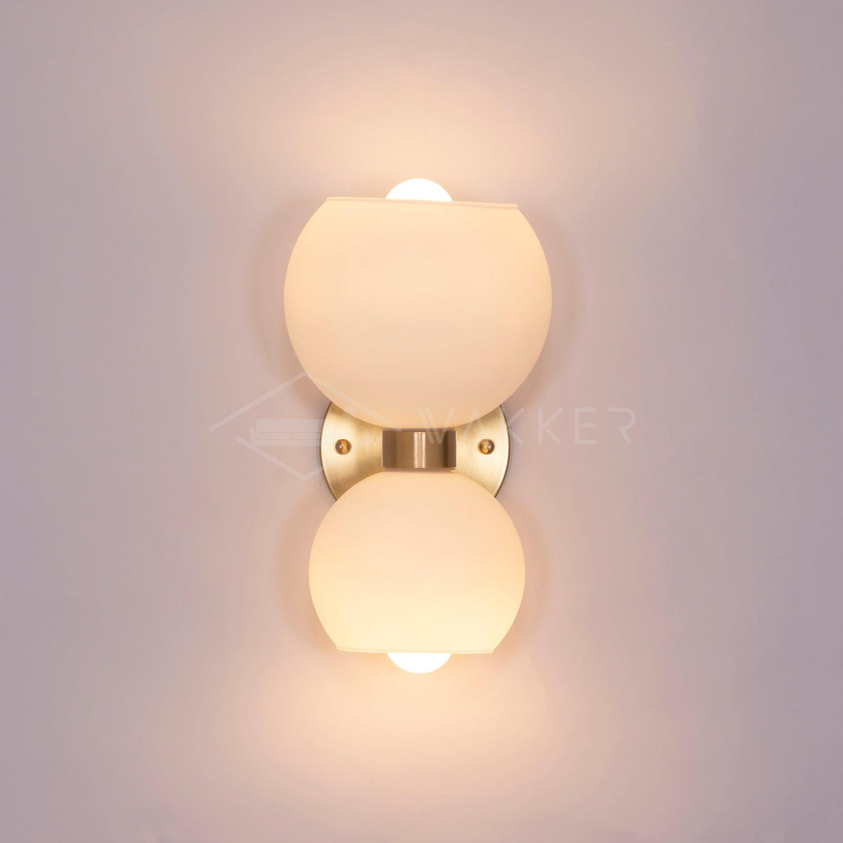 Round Opal Glass Nordic Inspired Wall Sconce