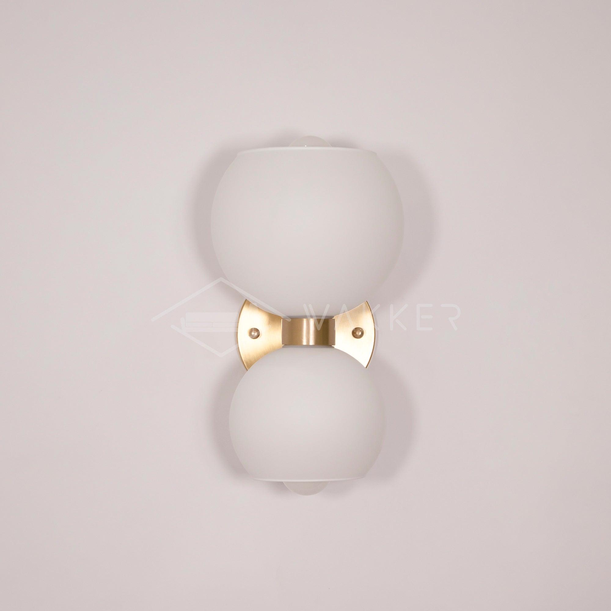 Round Opal Glass Nordic Inspired Wall Sconce