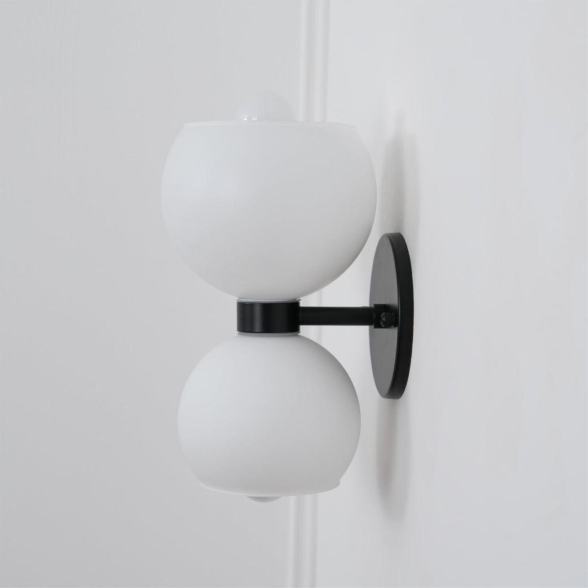 Round Opal Glass Nordic Inspired Wall Sconce