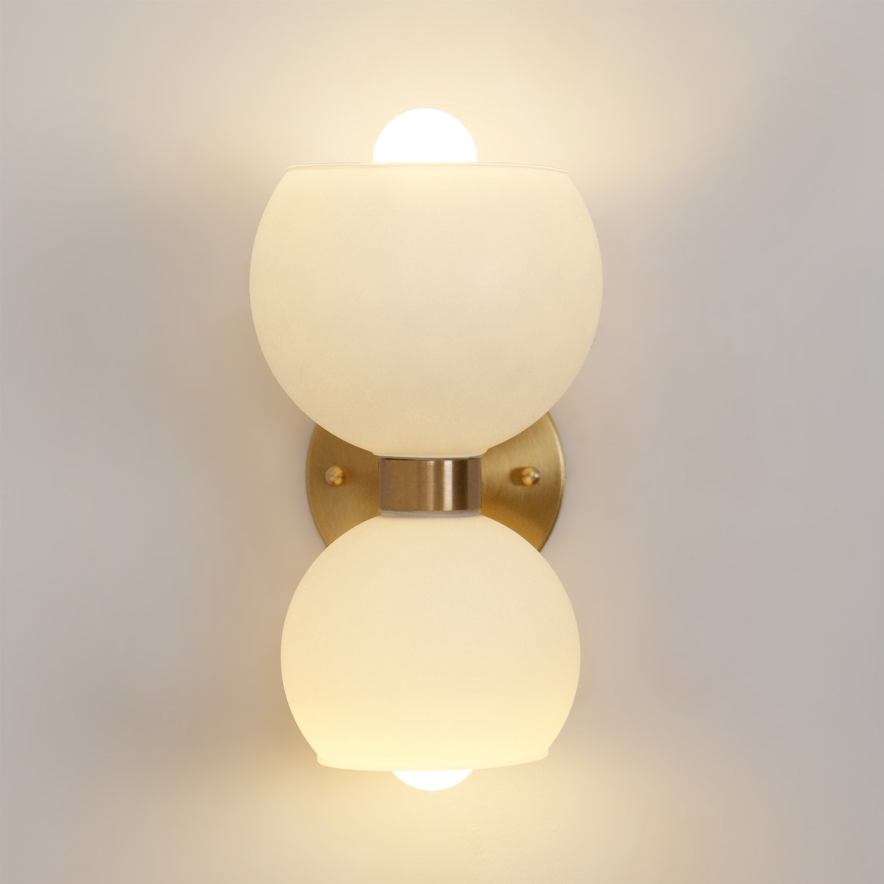 Round Opal Glass Nordic Inspired Wall Sconce